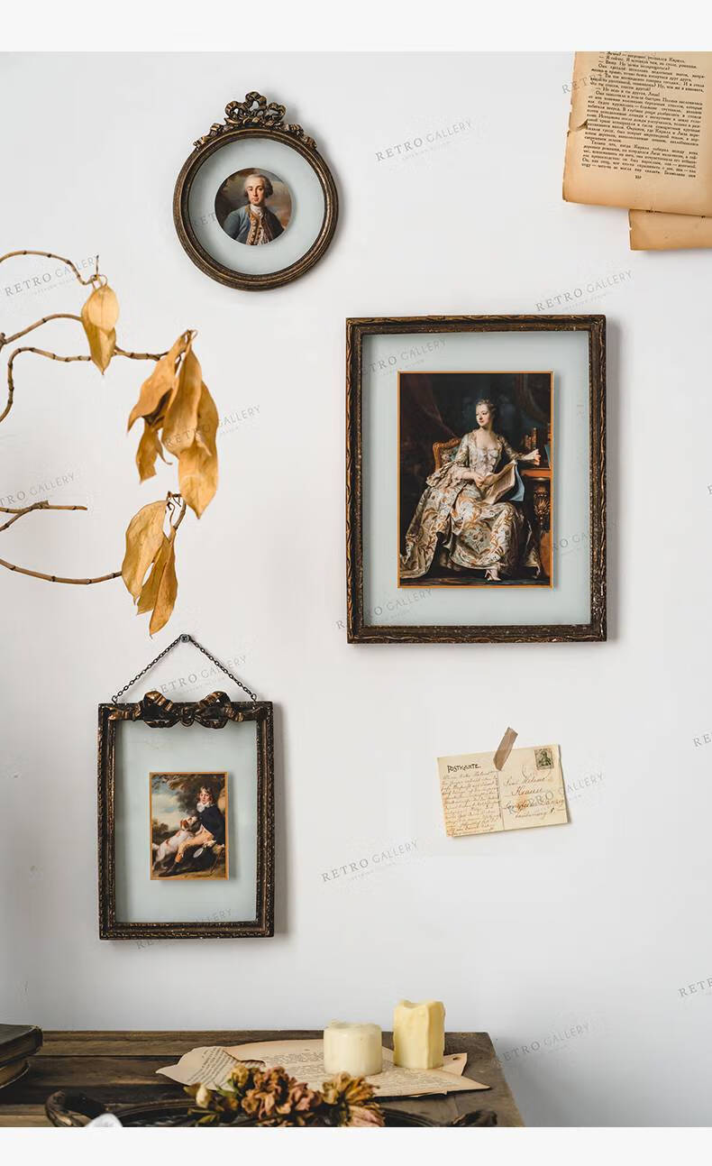 复古法式相框 法式复古相框挂墙欧式ins画框客厅墙上装饰古典怀旧北欧