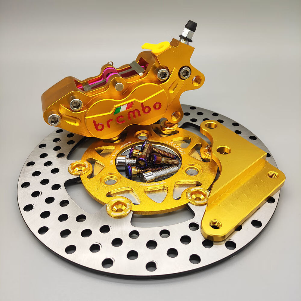 布雷博刹车卡钳对四鲍鱼卡钳碟刹后刹车战速小龟小牛小猴子骠骑通用