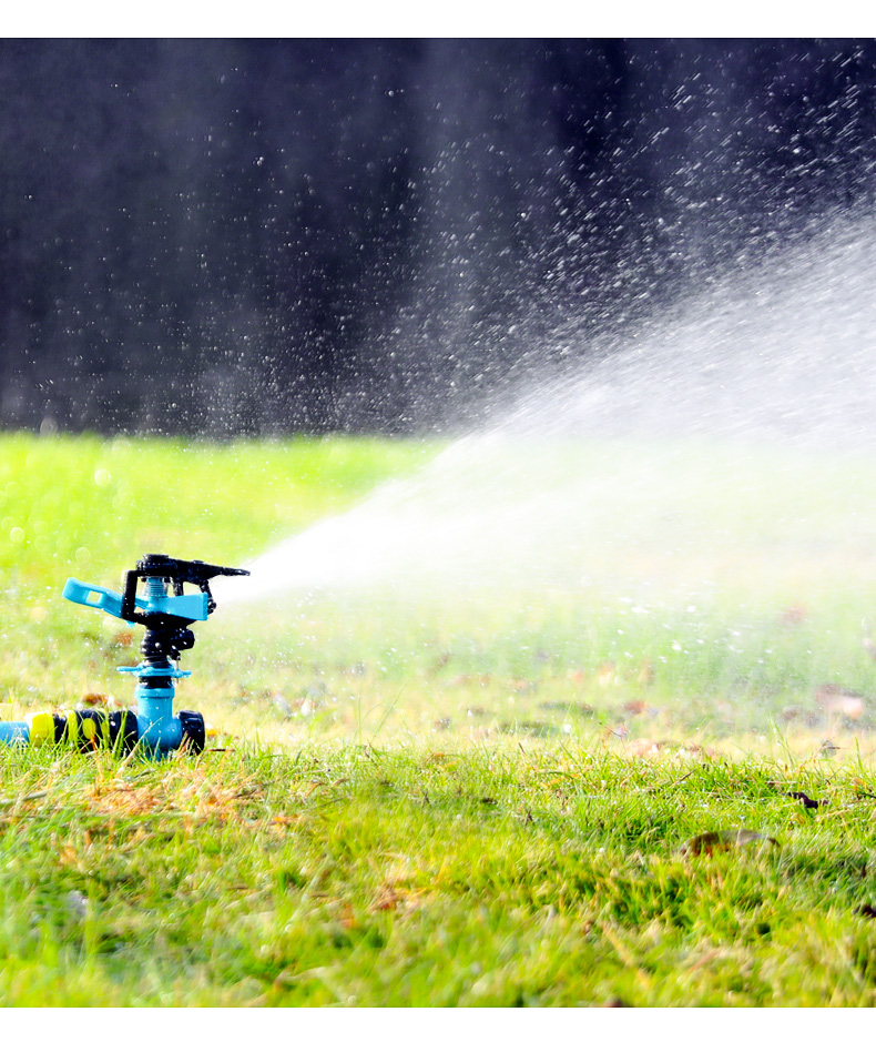 360度自动旋转浇水喷头花园草坪喷淋灌溉喷头菜园淋水喷灌洒水器sn
