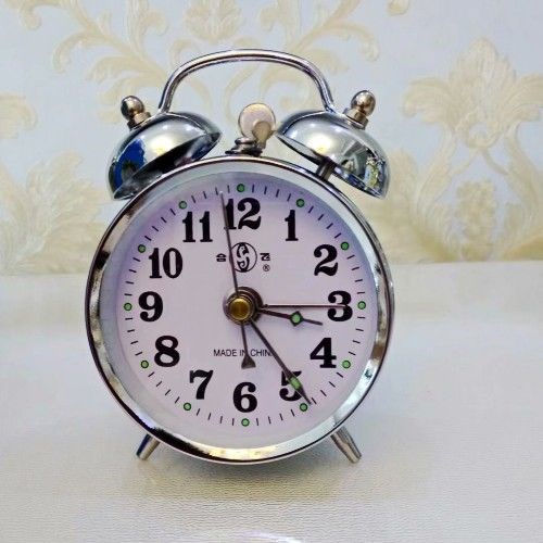 官方自营 机械闹钟老式发条闹钟强力叫醒特大铃声闹钟超响闹钟老款