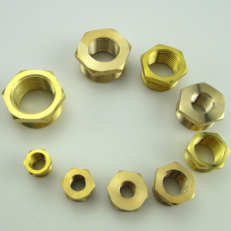 内外丝铜接头1寸转4分32变25补心压力表转换接头 2寸x4分铜补芯【图片