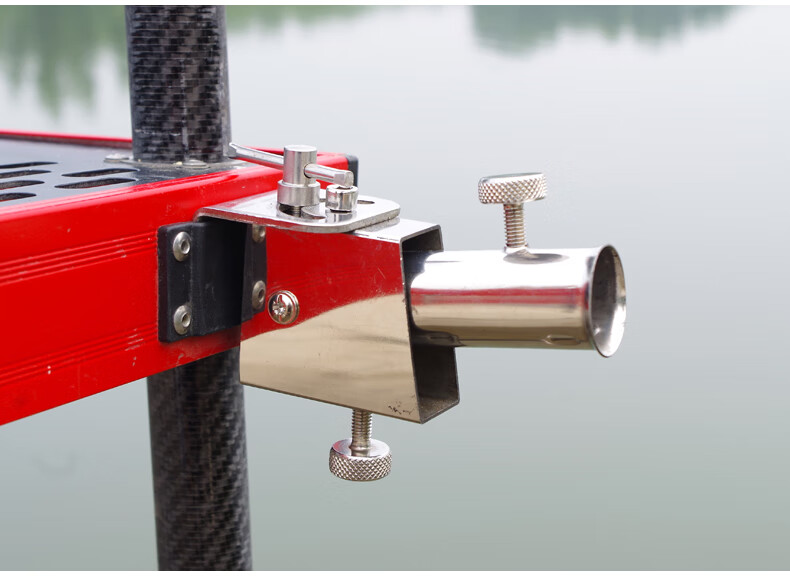 钓哈哈钓台炮台架加厚不锈钢配件大物钓鱼竿架通用双炮台座加厚款圆管