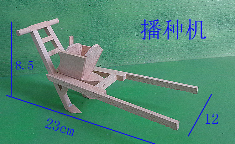 谷风车木质农耕工具小推车船板车排车磨播种机耕地犁马车谷风车文化