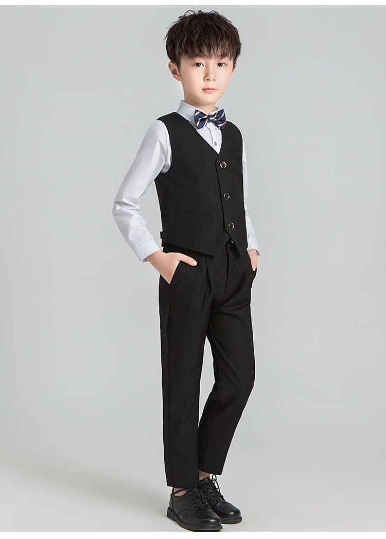 儿童西装男童礼服春秋季天9-15岁男孩青少年主持人礼服演出服秋款套装