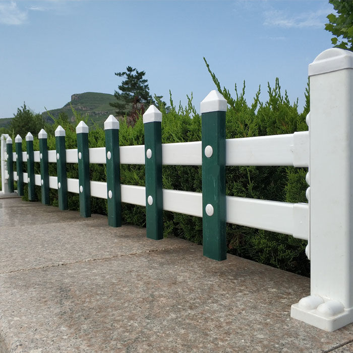 pvc草坪护栏围栏栅栏室外塑料花坛花园栏杆花圃绿化带塑钢隔离栏白色