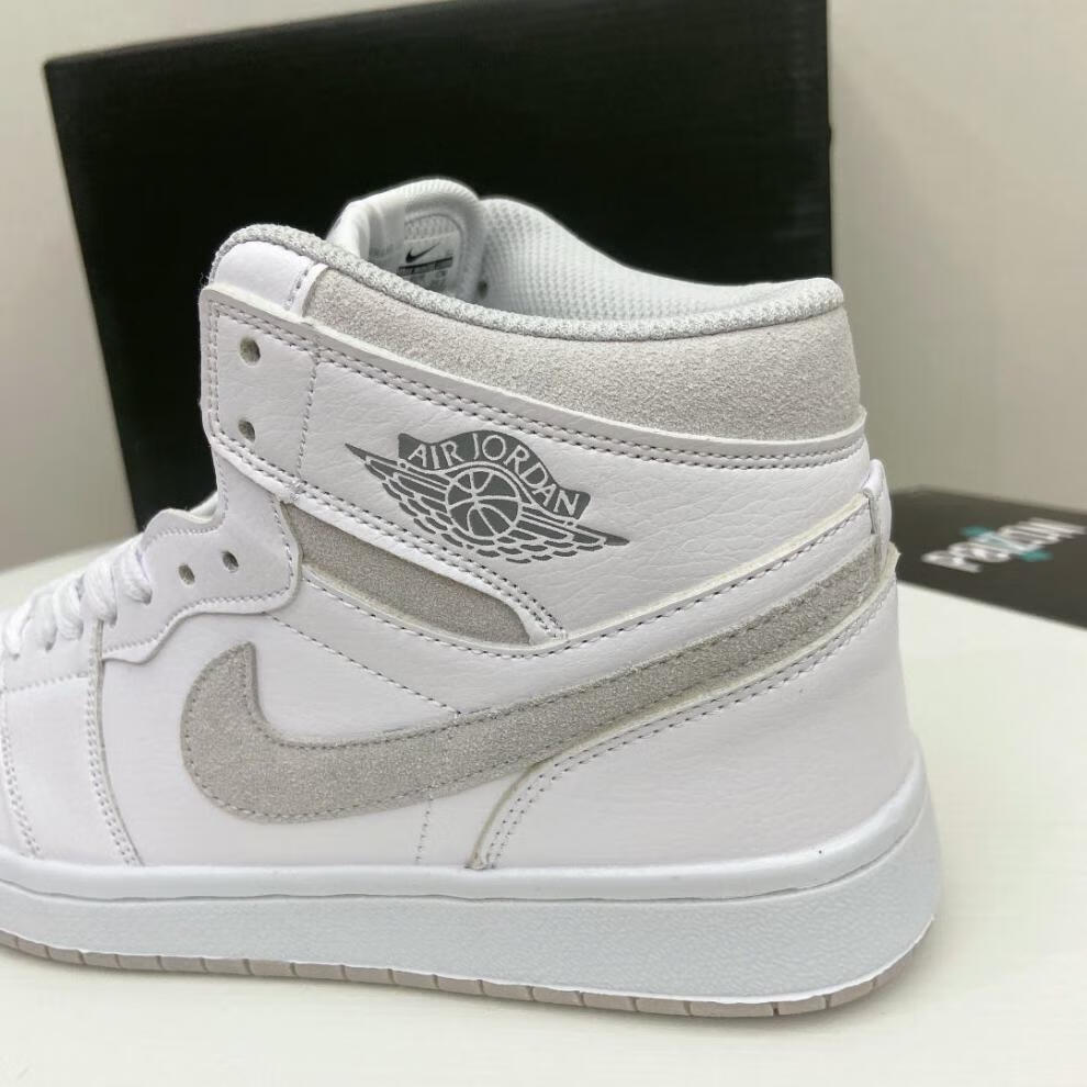 莆田纯原旗舰官方同款 aj1二次元镭射反光彩虹黑白线条板鞋高帮男鞋