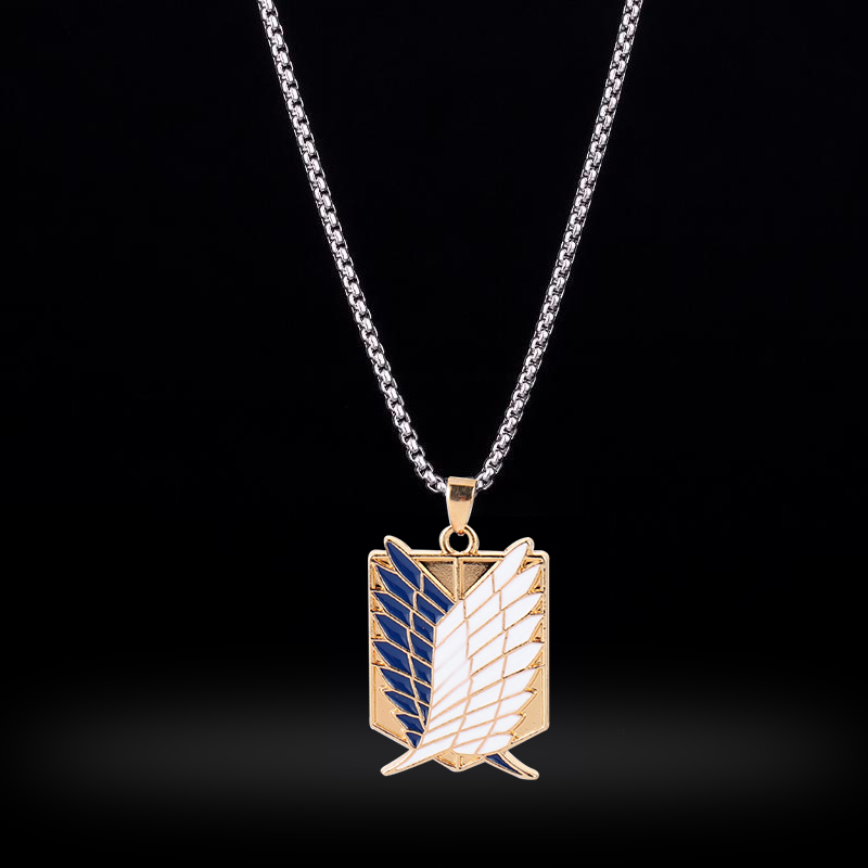 栩傲致二次元进击的巨人项链自由之翼兵长艾伦cos吊坠动漫周边创意