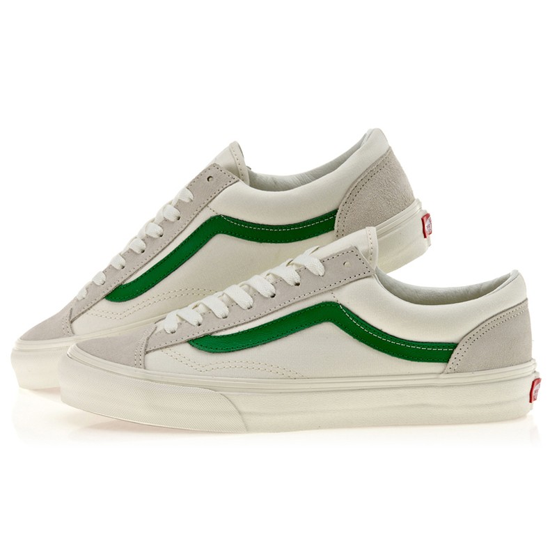 vans万斯范斯鞋子style 36休闲低帮板鞋男女情侣款权志龙款 绿边/vn0