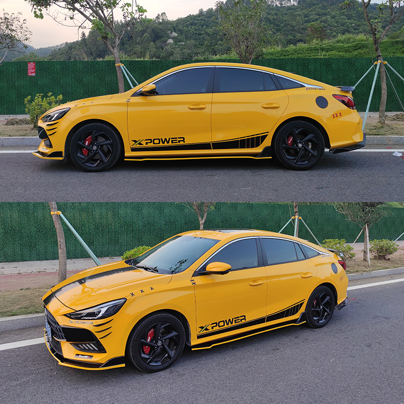 适用于适用于名爵5车身拉花 21款mg5个性贴标外观改装专用贴纸限量版