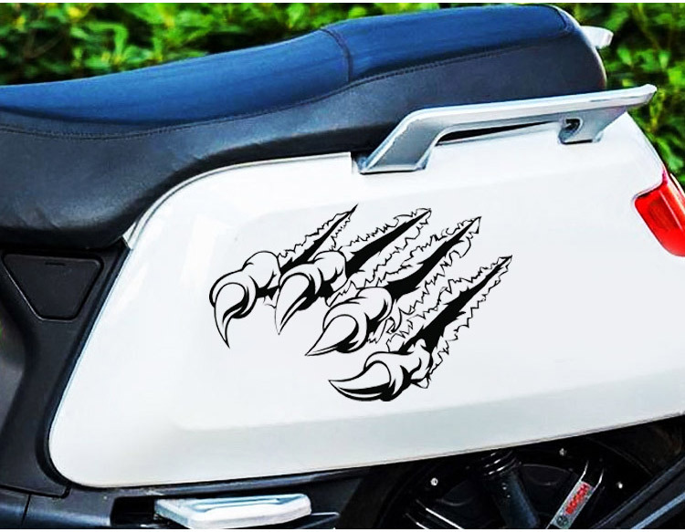 点缤3d个性恐龙爪抓痕汽车贴纸遮划痕 创意摩托汽车车门车身车尾怪兽