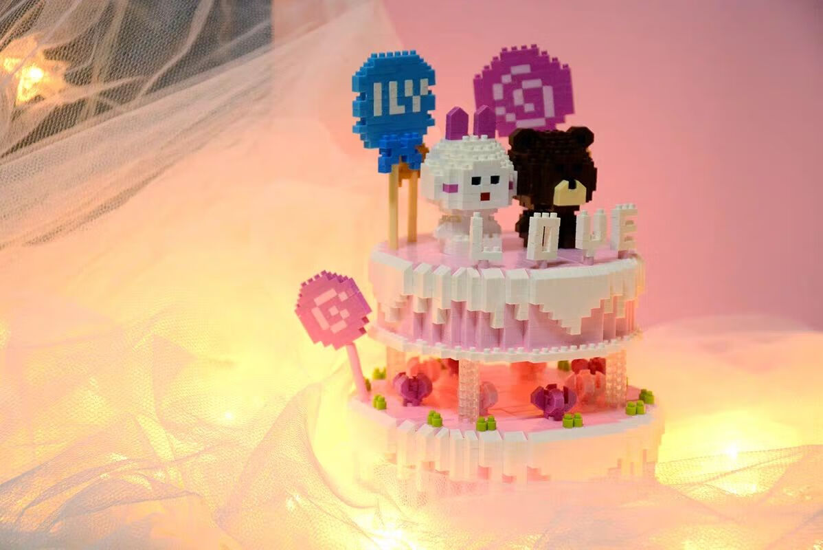 乐高(lego)旋转木马乐高微小颗粒拼装积木少女心高难度女孩玩具 木马