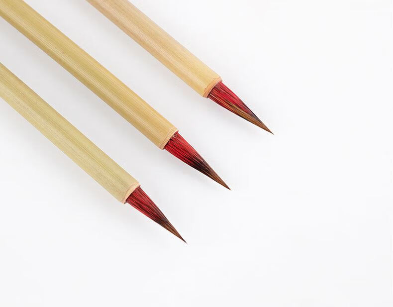 朱砂画符专用笔 写符专用朱砂笔小红毛狼毫小楷毛笔不掉毛 工笔国画