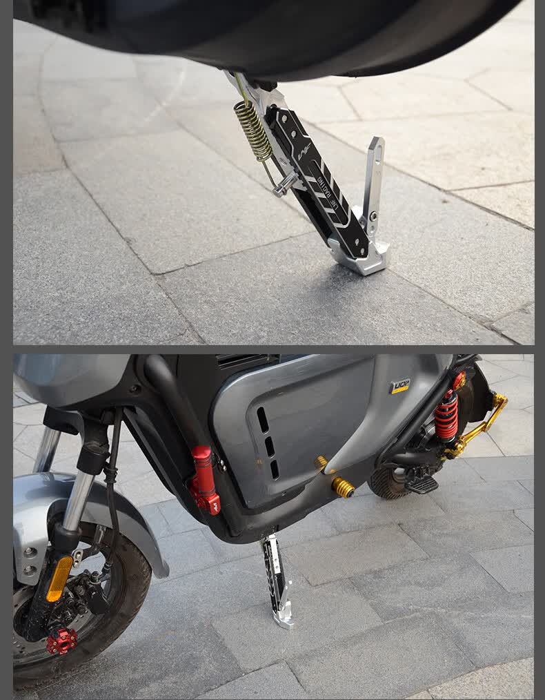 火星人小牛脚撑u十b/n1s/uqi g2u1c电动车摩托车加长侧脚边撑改装