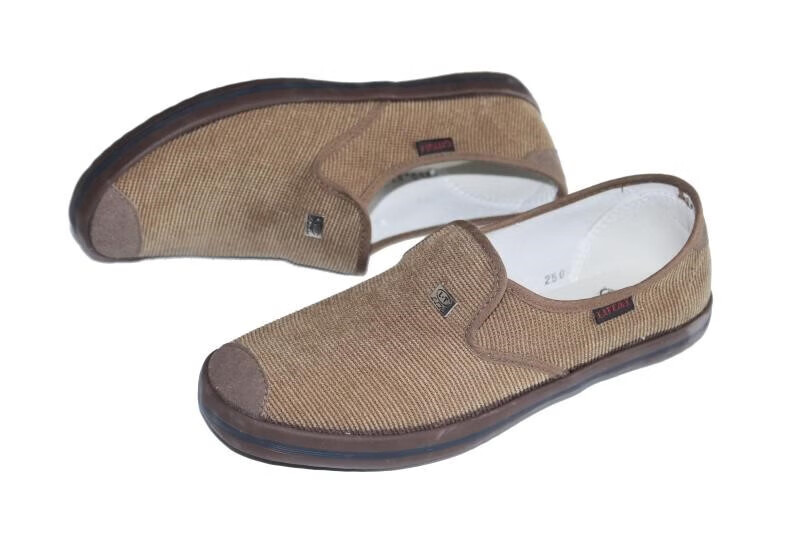 山东鲁泰男士潮流时尚单鞋布鞋休闲软底耐磨散步鞋懒人工作劳动鞋 浅