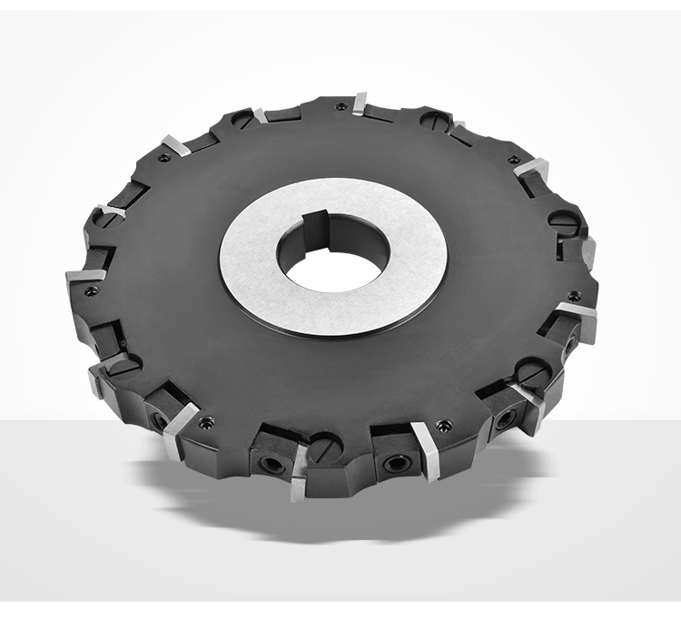 转位三面刃机夹薄铣刀盘片式错齿铣键槽100-250mm三面刃 适配合金刀片