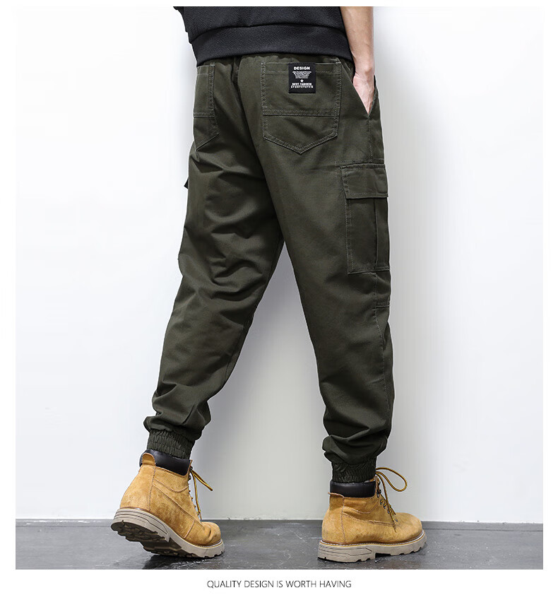 jeep吉普nasa wtaps纯棉工装裤男士春秋季潮牌百搭宽松休闲户外运动长