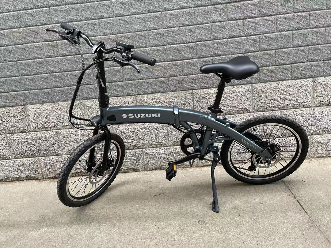 日本铃木自行车铃木折叠车原装进口锂电池助力纯电动通勤车男女通用