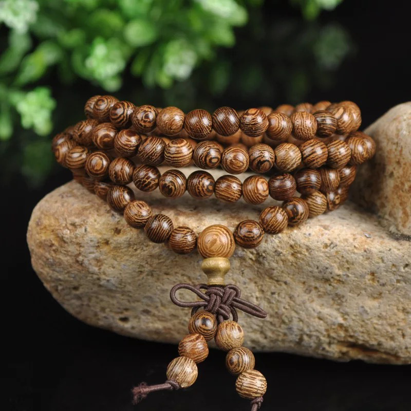 非洲鸡翅木108颗男士手持专用念佛珠 手串饰品免费开光结缘 108颗