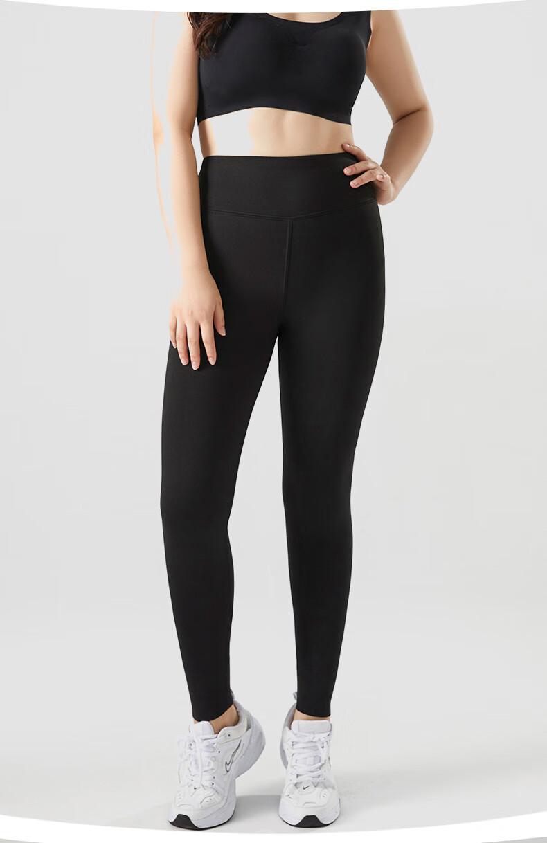 浪莎大码鲨鱼裤胖200斤高腰显瘦不掉档秋冬外穿打底裤瑜伽芭比裤 灰色