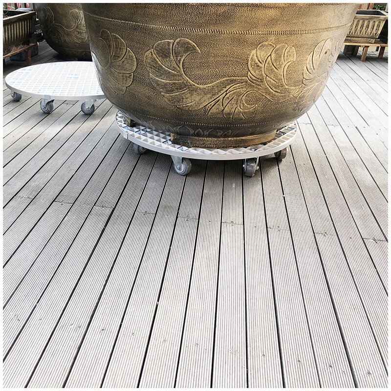 轮圆形移动大花盆托盘带万向轮荷花水缸鱼缸花箱底座种植箱花槽托架