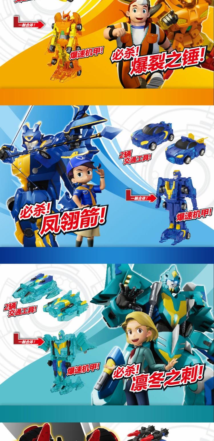 【2022新款】魔幻飞翼天马碰撞合体变形玩具独角兽车神韩国hello