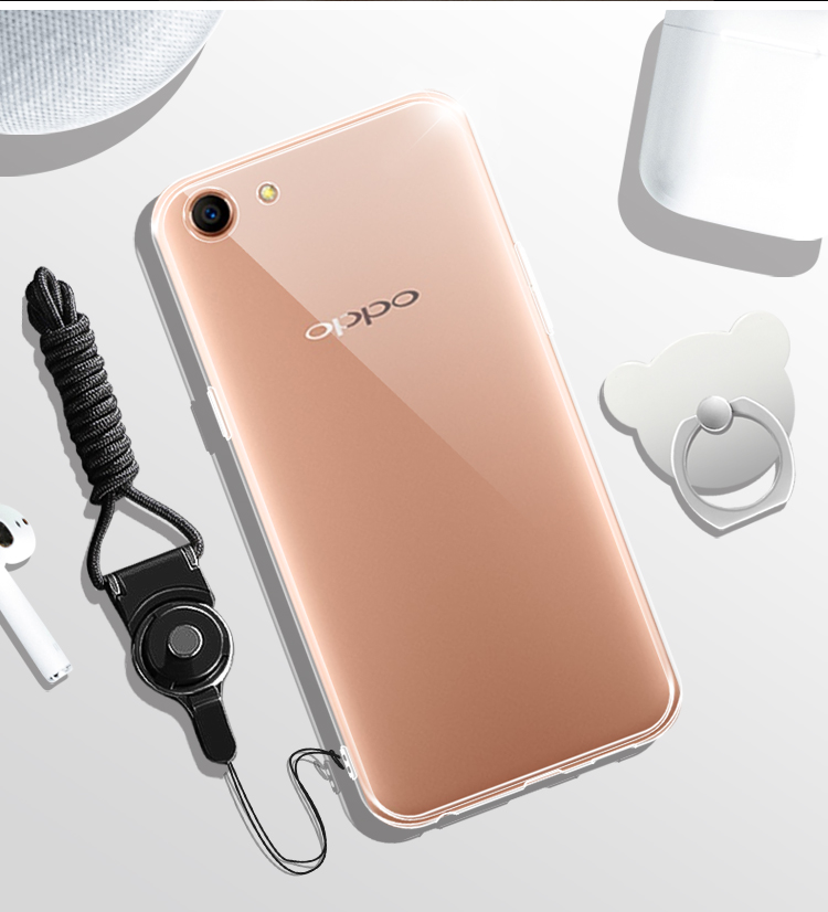 oppoa83手机壳加钢化膜poopa83透明软壳a83m胶套0ppoa薄a38t防摔 超薄