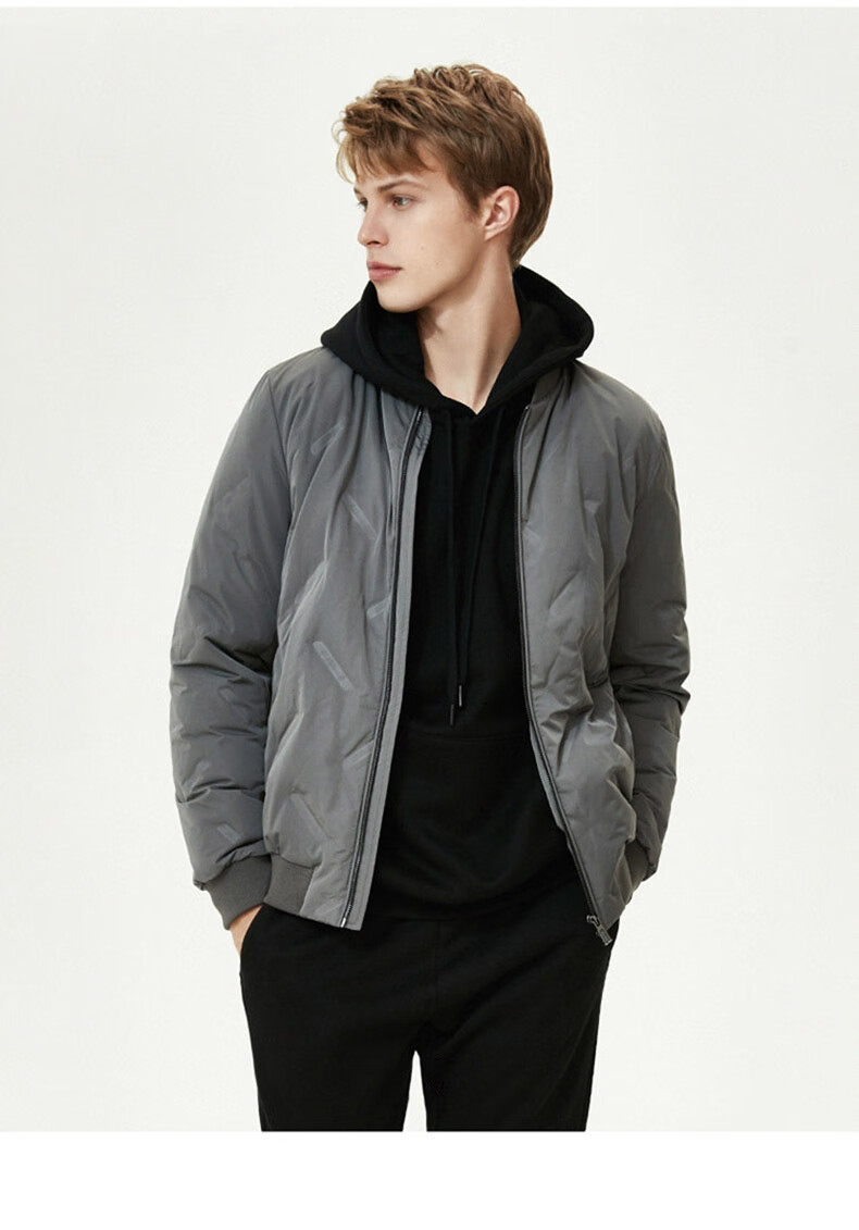 品牌: 热风(hotwind) 商品名称:热风2019冬季新款男士棒球领羽绒服 01