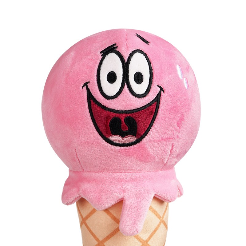 potdemiel海绵宝宝派大星冰淇淋甜筒玩偶公仔按摩棒敲打锤可爱卡通