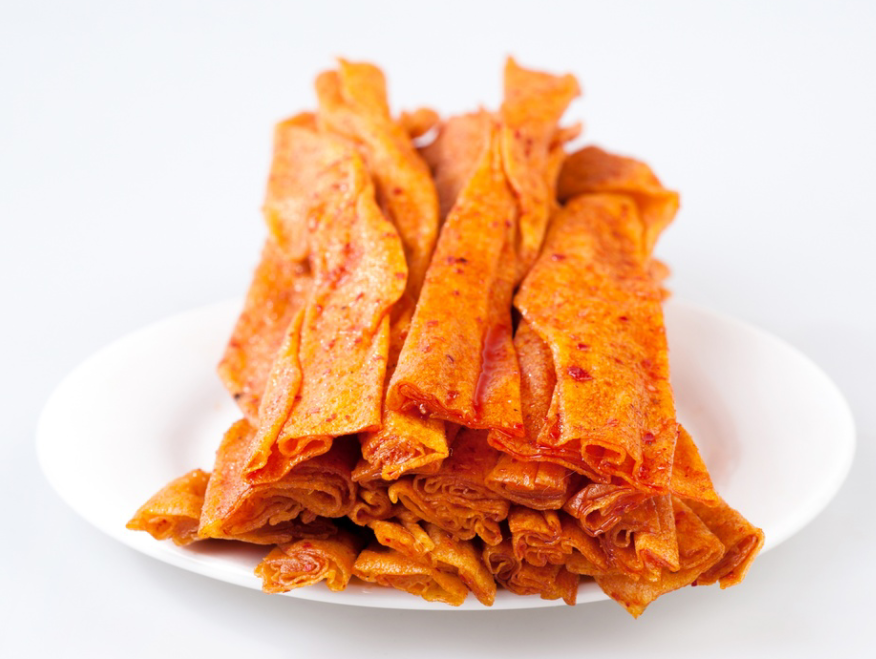 湖南湘潭特产 林妹妹鸡皮条180克 麻辣条 爆鸡皮 麻辣片 10包装【图片