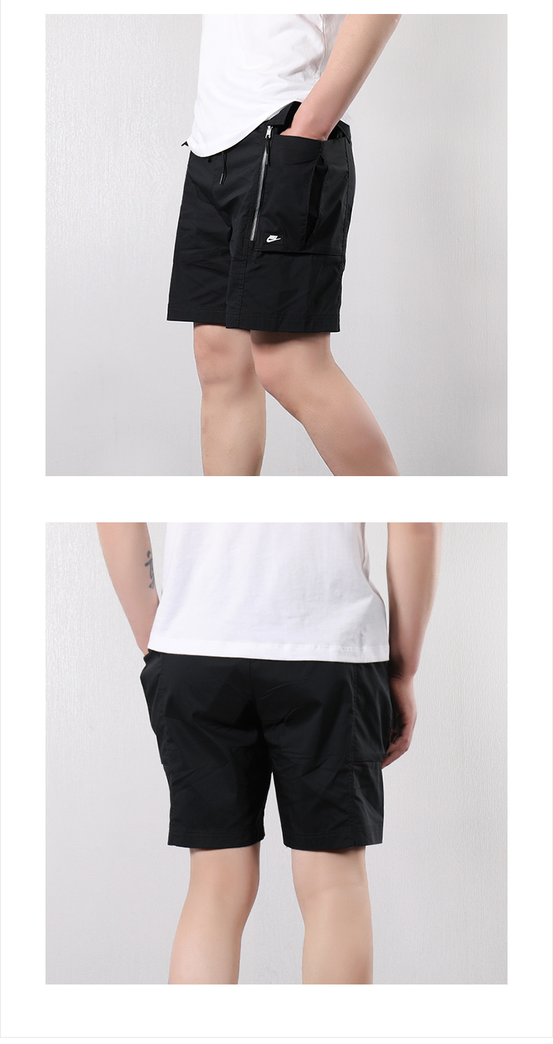 nike耐克男裤 新款户外休闲工装系带大口袋短裤运动裤ar2374-010 ar