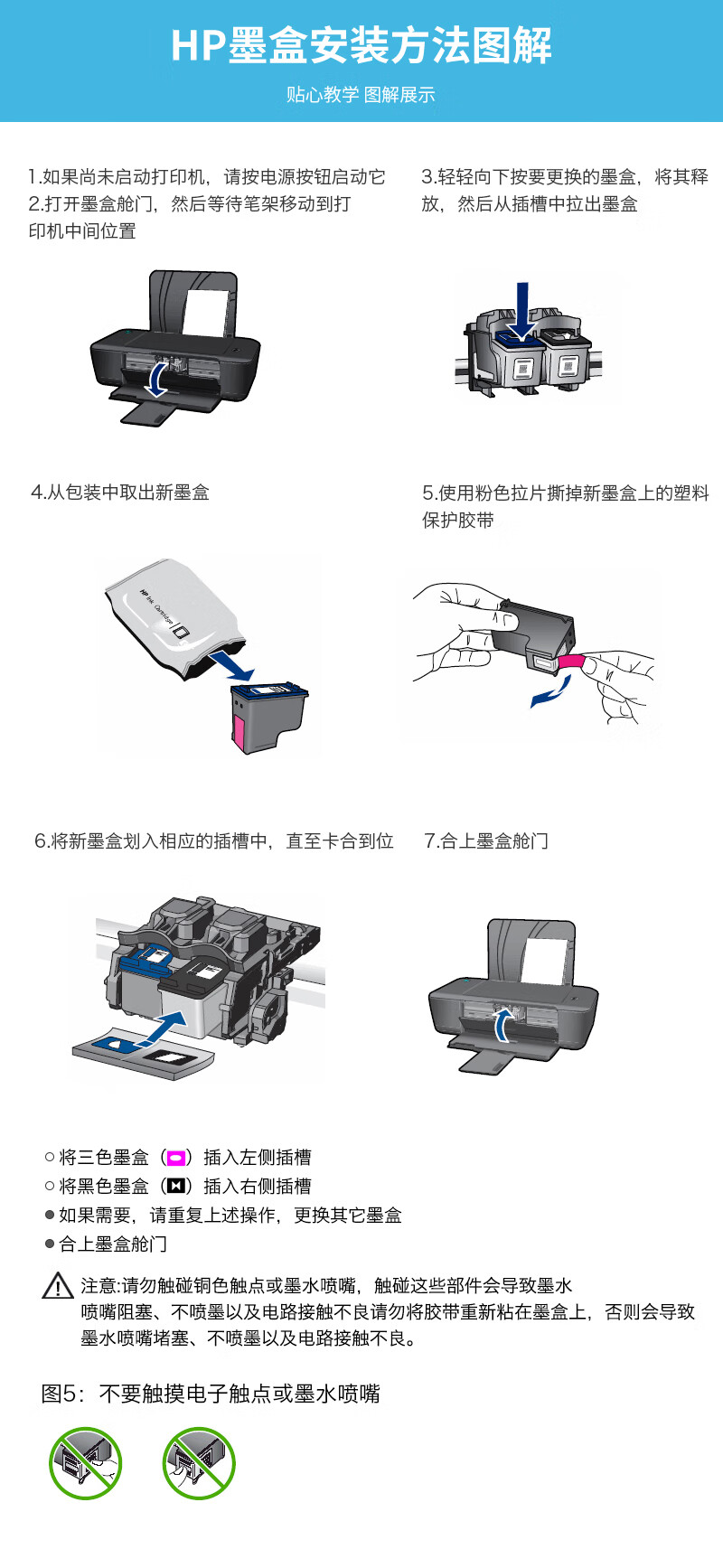 墨盒使用方法图片