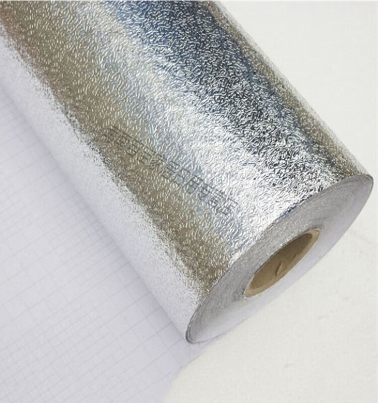 厨柜铝箔贴纸防潮防水灶台锡箔锡纸抽屉垫自粘纸橱房防油贴 立方格5米