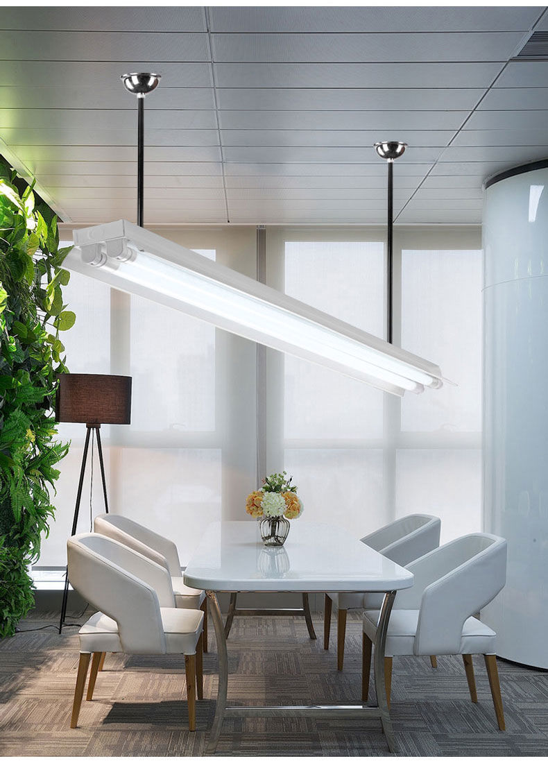 85日光灯吊杆吊链配件含托碗全套荧光灯架铝杆黑白铁杆直销铝款吊杆30