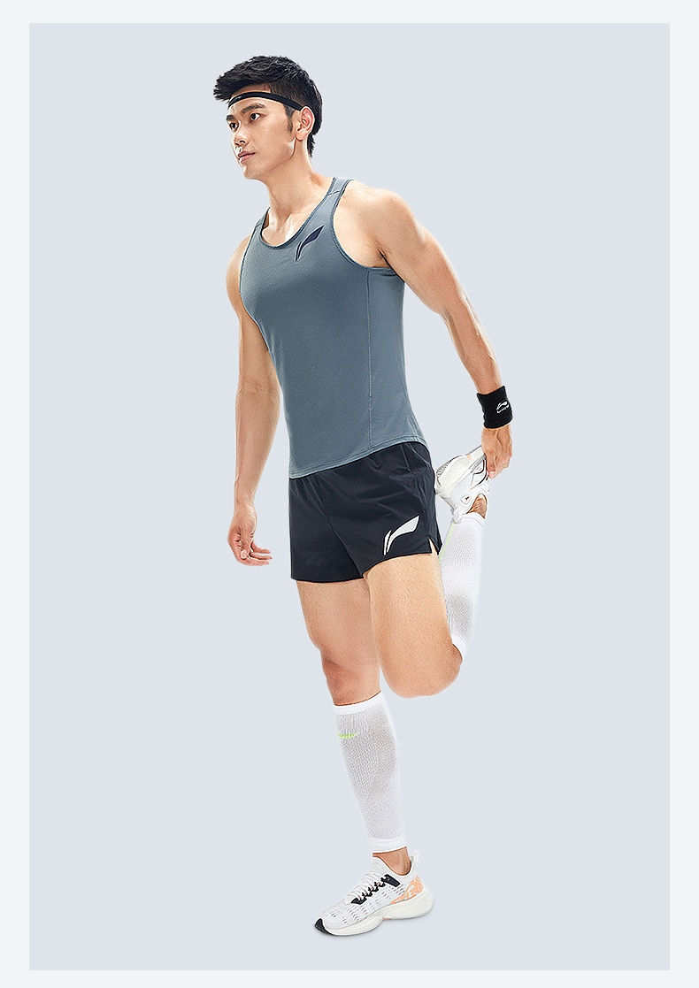 李宁lining运动服套装男体育生体考中考田径服短跑比赛训练服马拉松