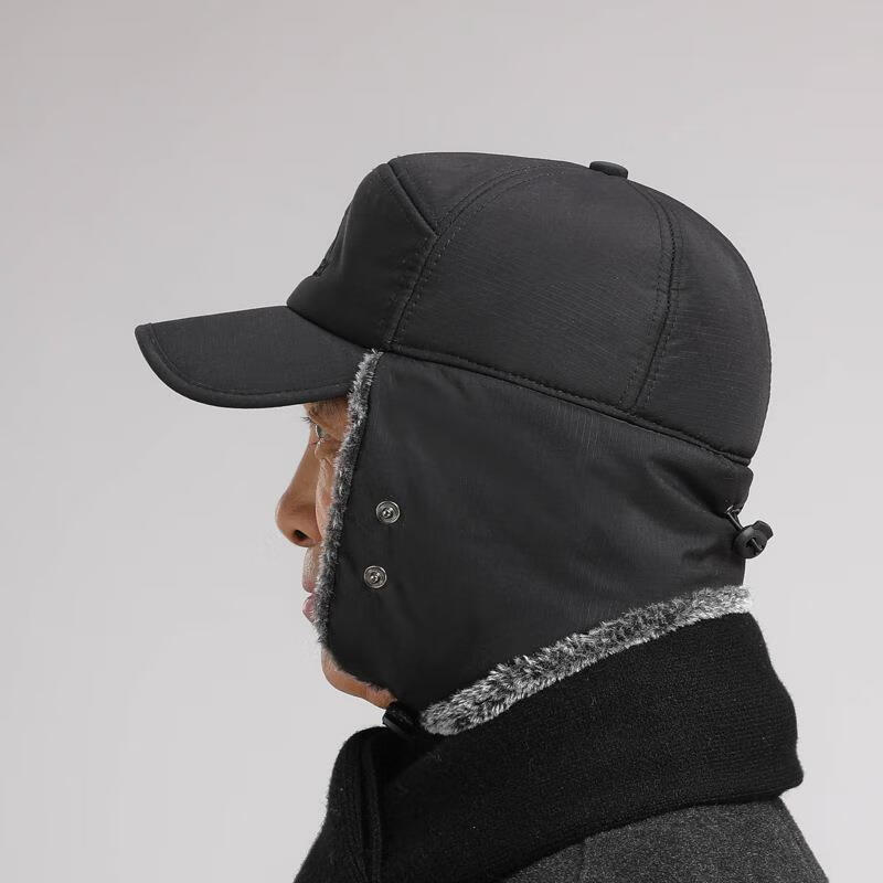 东北冬天防寒帽子骑电动车加厚防风保暖棉帽男骑车防寒棉帽子保暖帽