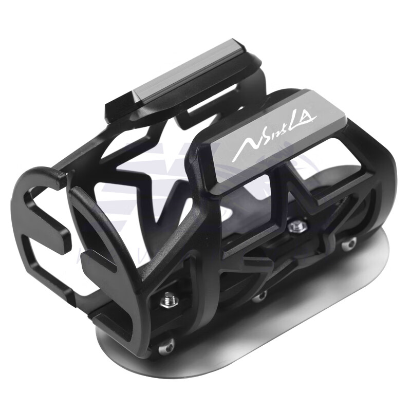 于新大洲本田ns125la水杯架踏板车改装免打孔无痕贴旅行水杯壶瓶支架