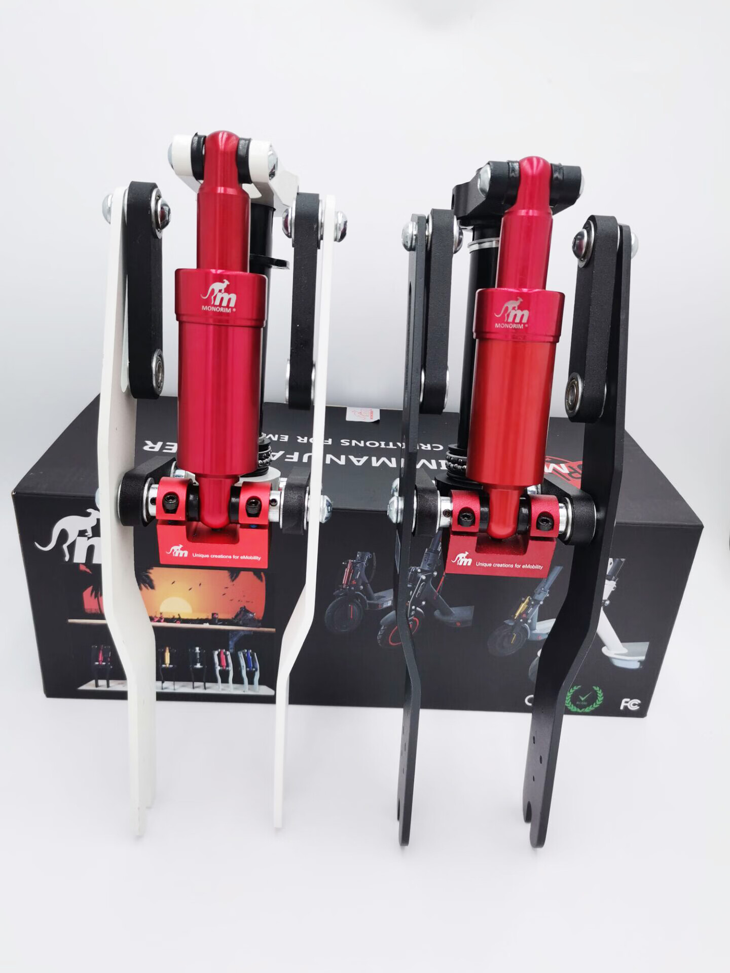 monorim 小米米家m365 电动滑板车pro pro前叉前轮1s减震改装配件