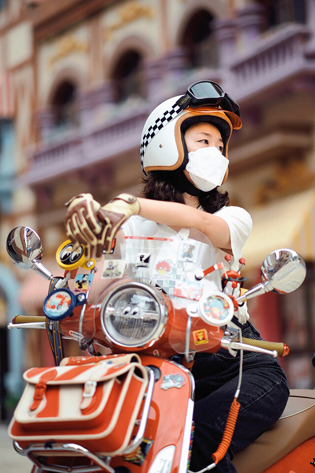 台湾摩迪洛modino3/4头盔男女摩托车复古哈雷拿铁vespa机车半盔 egg