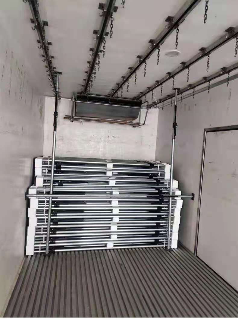 箱式货车支撑杆集装箱货物支撑杆伸缩杆皮卡车冷藏车支撑杆顶杆蓝色