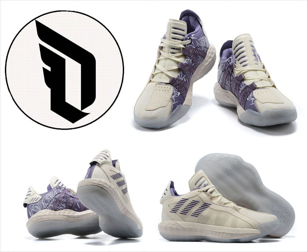 莆田利拉德6代篮球鞋马超彩虹麦当劳珊瑚粉蓝绿实战夏季实战男子