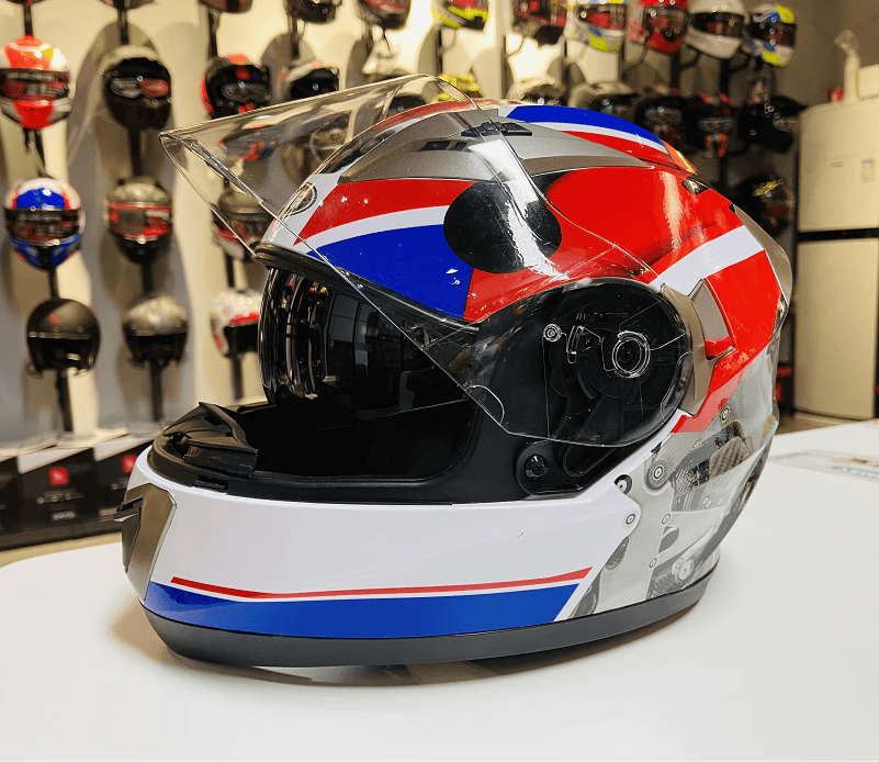 电瓶车男女头盔半盔 保暖春秋冬盔全盔拆洗 中号-832生化鲨鱼_带围脖