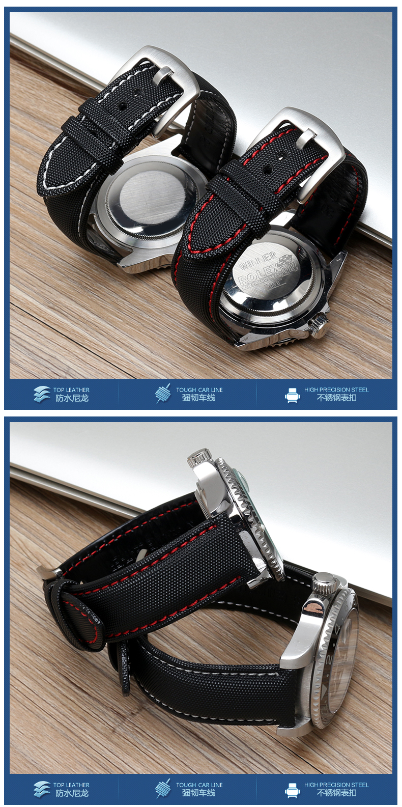 适用g-shock卡西欧efr-303l/303d eqb-501efs-s500表带男手表配件 b款