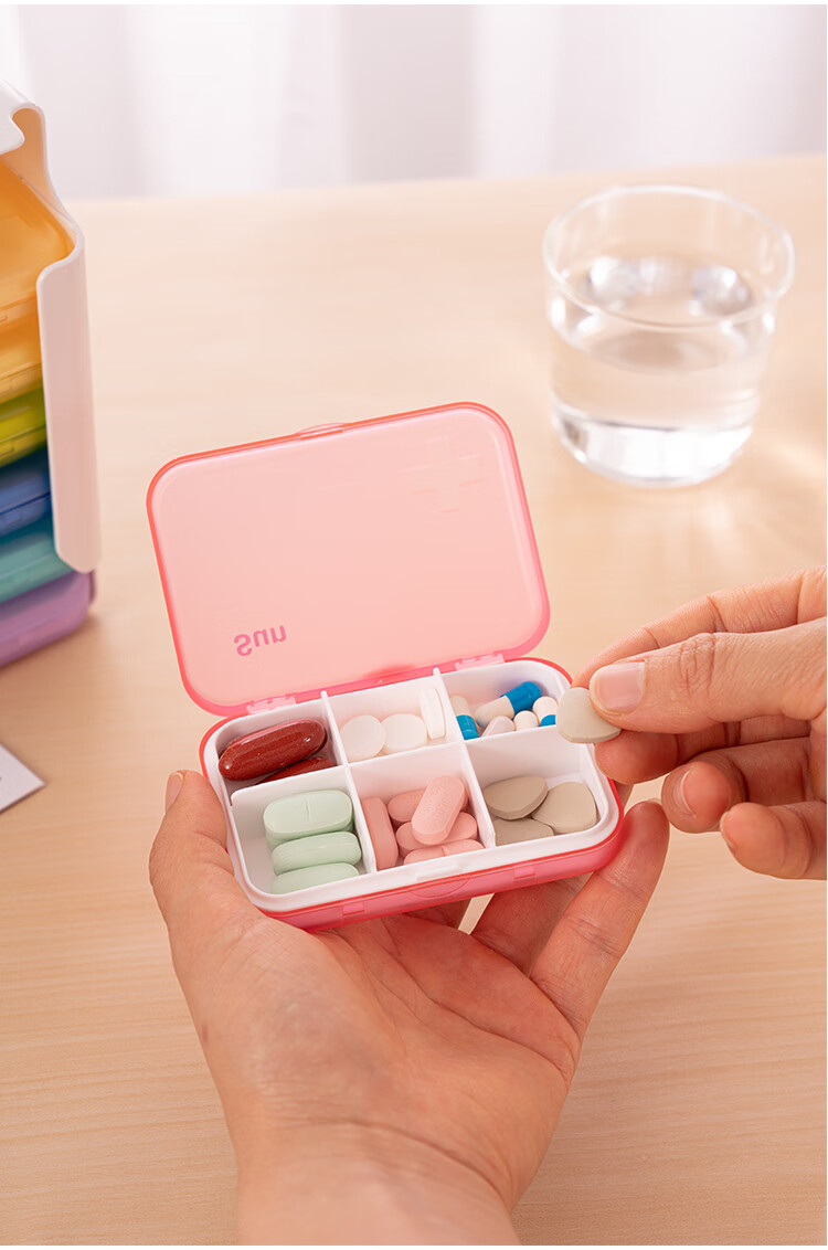 品质好物装药的分装小药盒7天28格大容量便携带老人星期一周早中晚