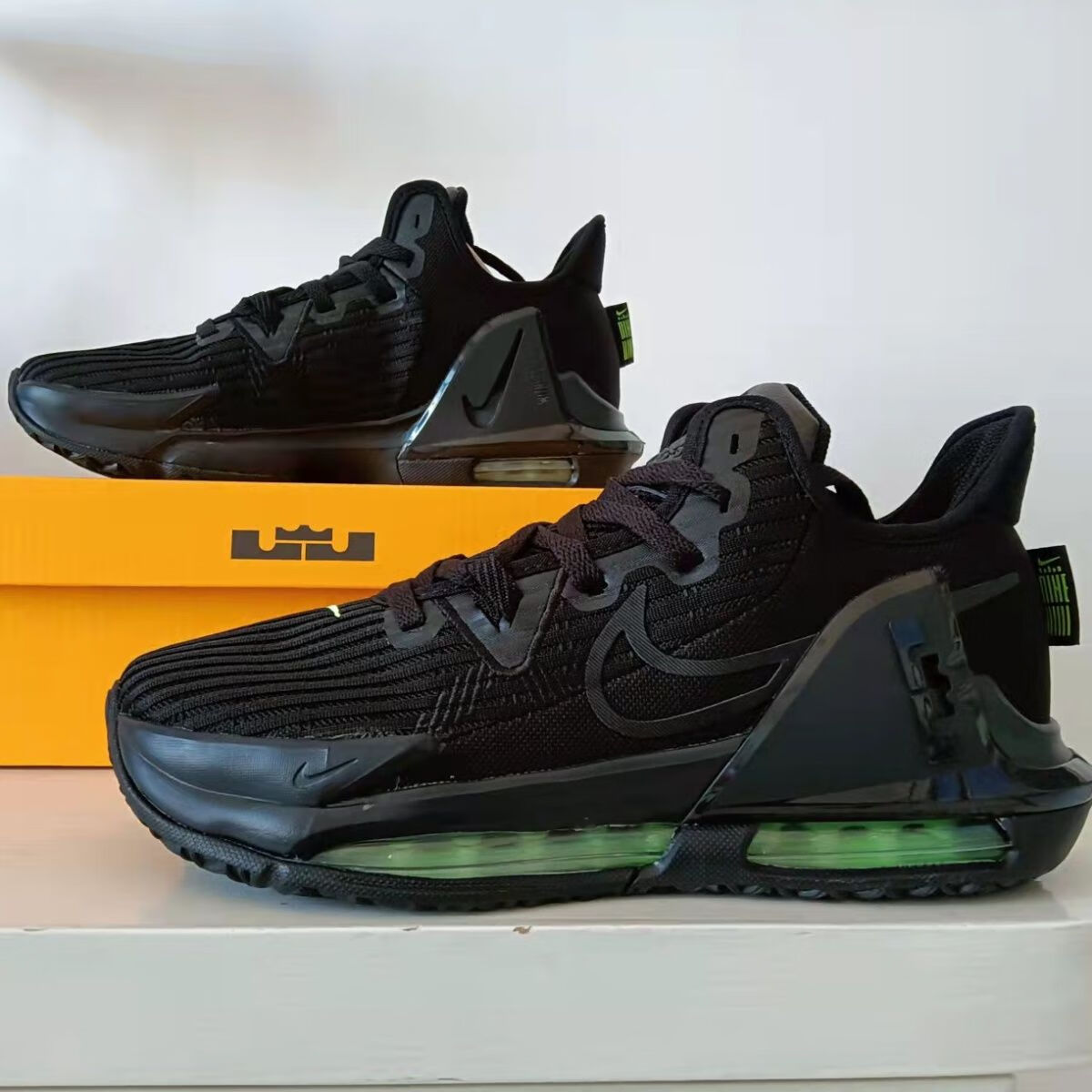 詹姆斯见证6代篮球鞋防滑缓震lebron withess6运动实战篮球鞋 黑红 40