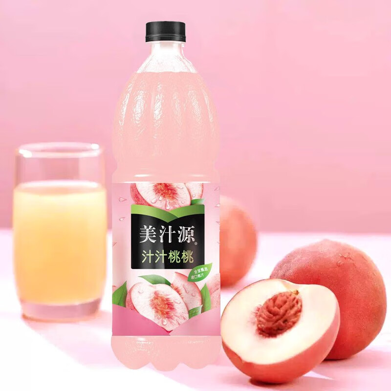 可口可乐 美汁源汁汁桃桃1.