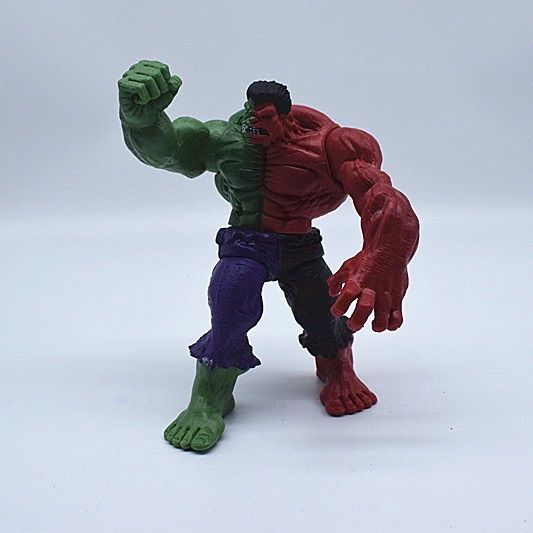 复仇者联盟绿巨人模型红巨人偶玩具摆件反浩克男孩生日礼物 一套四个