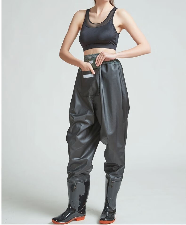 鞋靴下田插秧鞋下田插秧鞋软底水田鞋插秧靴高筒下水裤农田水田靴水鞋