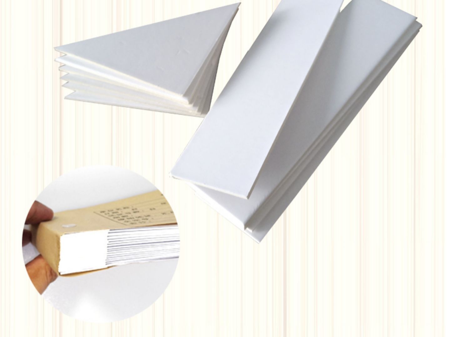 凭证装订垫角三角垫片垫板纸板全白卡凭证垫脚财务装订护角垫a4垫条夹