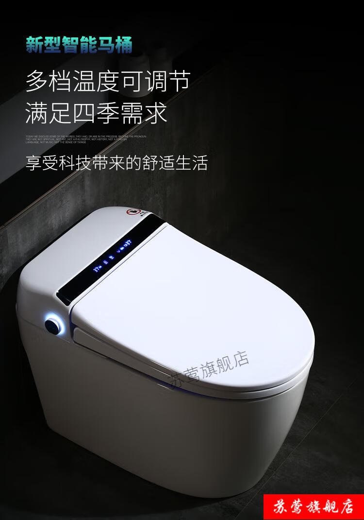 美标一体式智能马桶全自动家用无水压限制电动洗屁坐便器豪华款自动