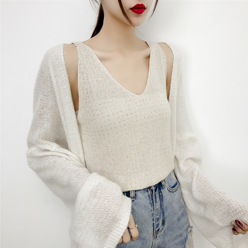 吊带女士2019短款夏季吊带修身打底背心韩版工字小背心 白色 均码